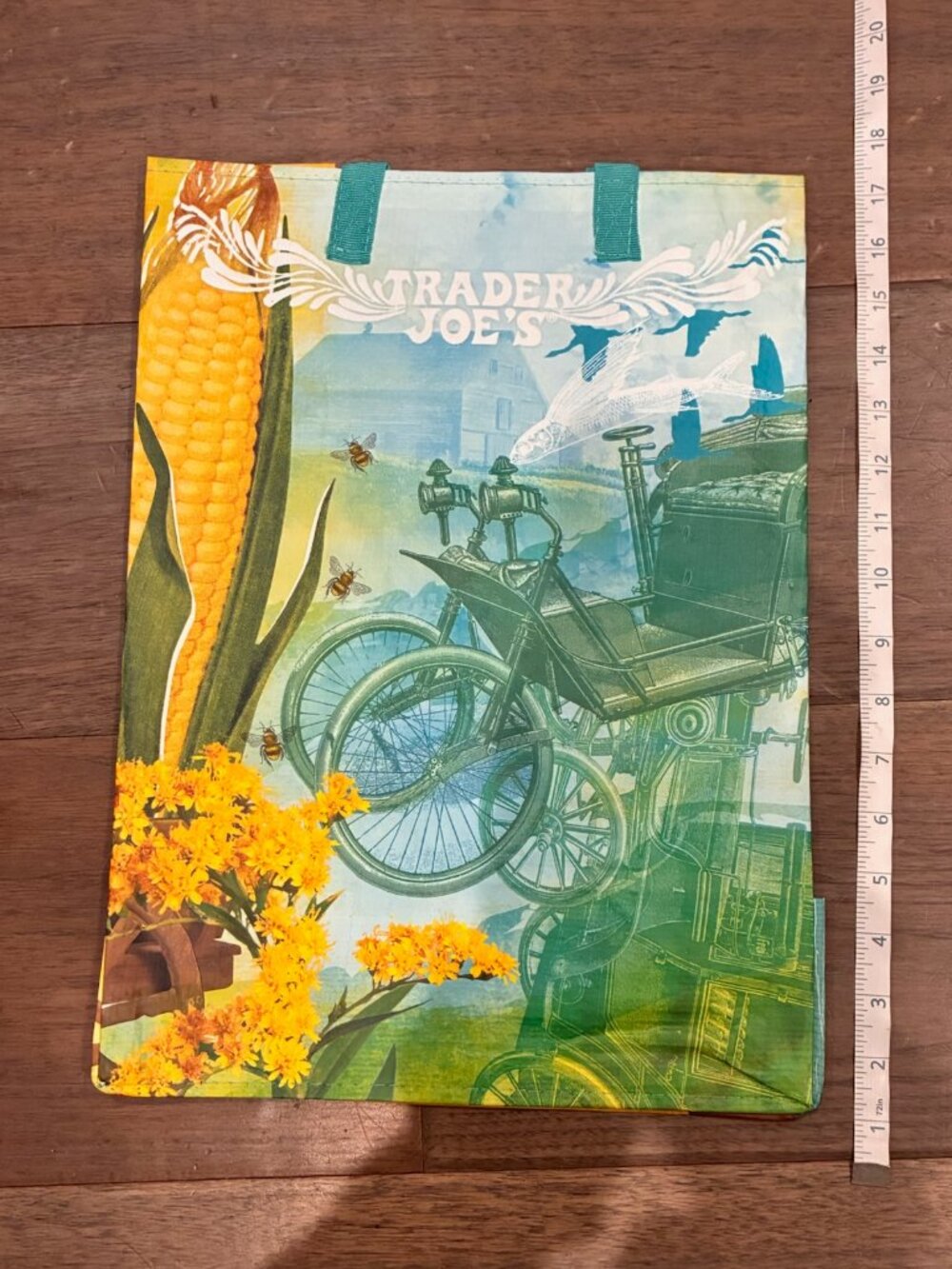 NWT Trader Joe's State Grocery Bag Collectible Regional Rare Design -Nebraska